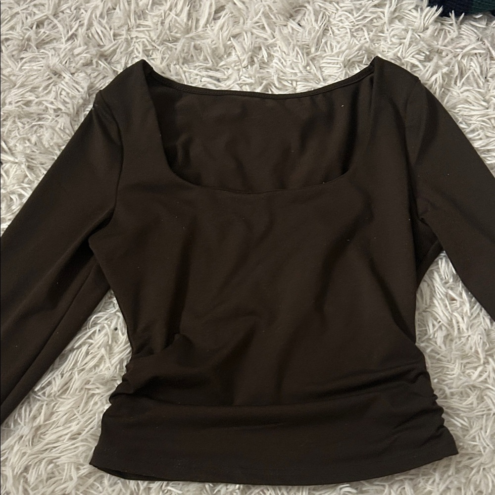 Elegant Brown Women's Top